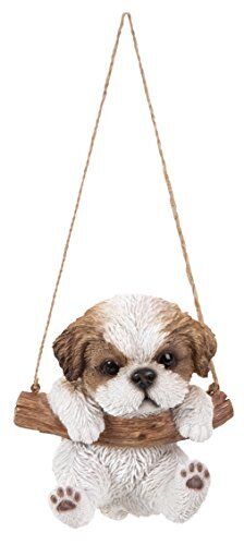 Asma Shih Tzu yavru köpek figürü