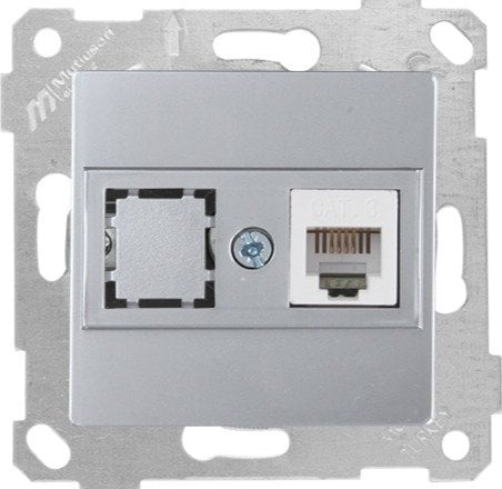 Mutlusan Rita Mek Tuş Telefon Priz i 1Xrj12 İnox 2200 125 0182