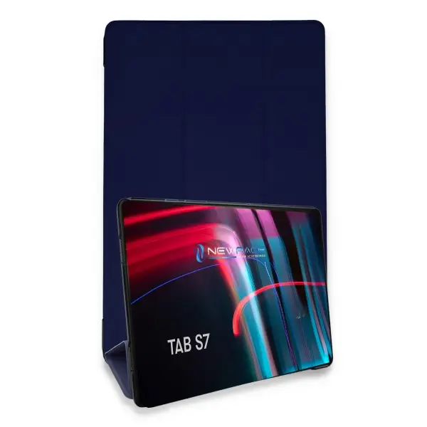 Samsung Galaxy T870 Tab S7 11 Kılıf Tablet Smart Kılıf - Lacivert