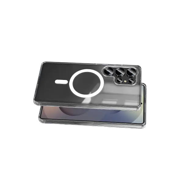 Samsung Galaxy S25 Ultra Kılıf Magneticsafe Şeffaf Silikon - Şeffaf