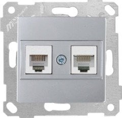 Mutlusan Rita Mek Tuş Tlf Data Priz  Rj12 Cat5E İnox 2200 139 0182