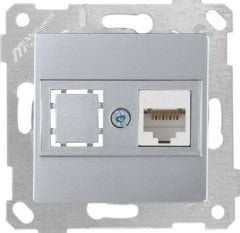 Mutlusan Rita Mek Tuş Data Priz i 1*Rj45 Cat 6  İnox 2200 140 0182