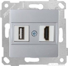 Mutlusan Rita Mek Tuş Data Priz i 1*Usb/1*Hdmı İnox 2200 459 0182