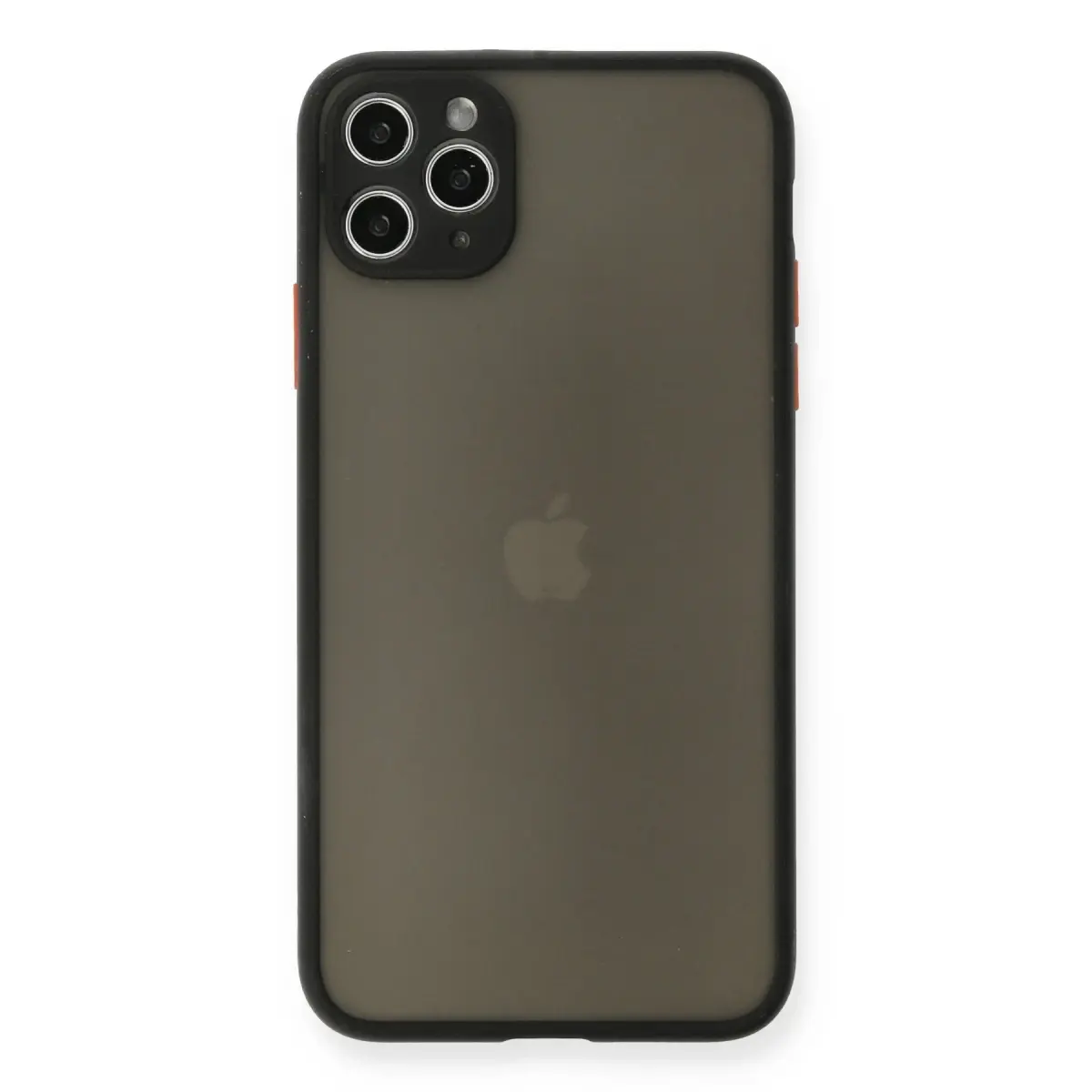 Apple iPhone 11 Pro Max Kılıf Montreal Silikon Kapak - Siyah