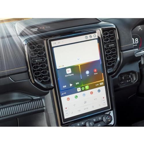 Ford Ranger 12 İnç ile Uyumlu Mat Ekran Koruyucu Multimedya Şeffaf