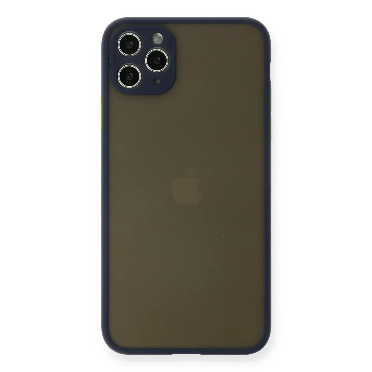 Apple iPhone 11 Pro Max Kılıf Montreal Silikon Kapak - Lacivert