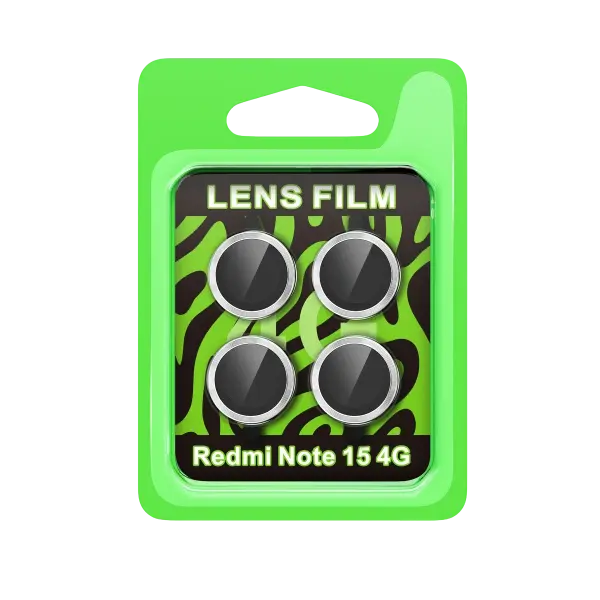 Xiaomi Redmi Note 15 4G Raze Metal Kamera Lens - Gümüş