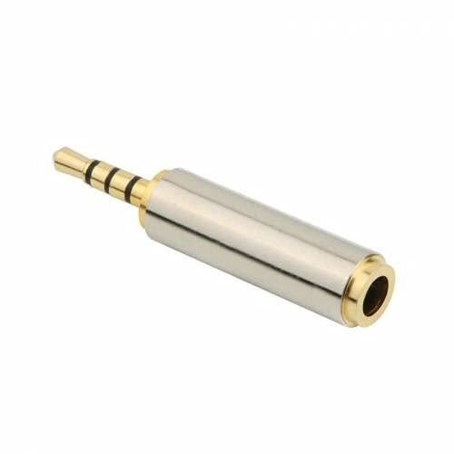 2.5 mm Erkek - 3.5 mm Dişi, 4 boğum, 3 çizgi Kulaklıklı Mikrofon Çevirici