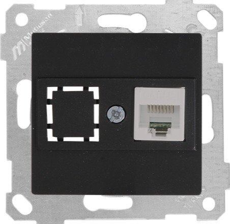 Mutlusan Rita Mek Tuş Data Priz i 1*Rj45 Cat 6  Siyah 2200 140 0184