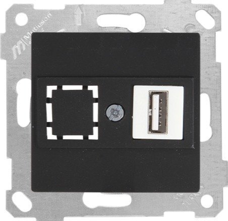 Mutlusan Rita Mek Tuş Data Priz i 1*Usb Siyah 2200 455 0184