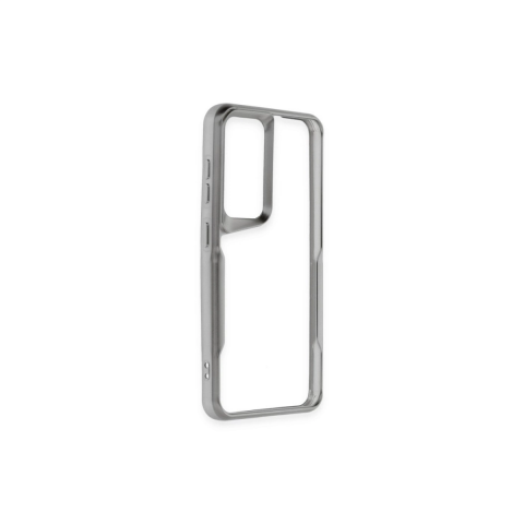 Samsung Galaxy A55 5g Kılıf Boyi Silikon Kapak - Gümüş