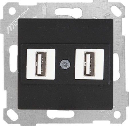 Mutlusan Rita Mek Tuş Data Priz i 2*Usb Siyah 2200 456 0184