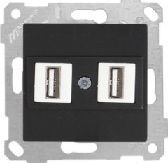 Mutlusan Rita Mek Tuş Data Priz i 2*Usb Siyah 2200 456 0184