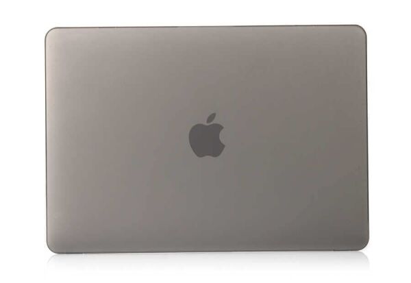 Macbook Air 13.3inç M1 A2337 2021 ile uyumlu mat ön arka kapaklı kılıf gri