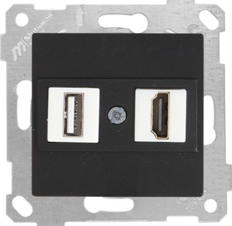 Mutlusan Rita Mek Tuş Data Priz i 1*Usb/1*Hdmı Siyah 2200 459 0184