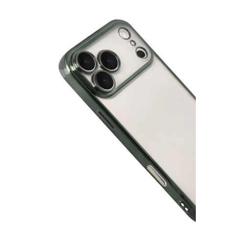 Apple İphone 17 Pro Razer Lensli Silikon - Yeşil