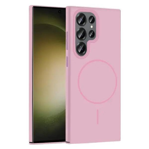 Joko Samsung Galaxy S23 Ultra Broş Magsafe Kapak - Pembe