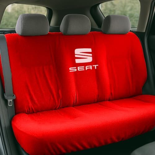 Seat Leon ile uyumlu kırmızı oto koltuk kılıfı