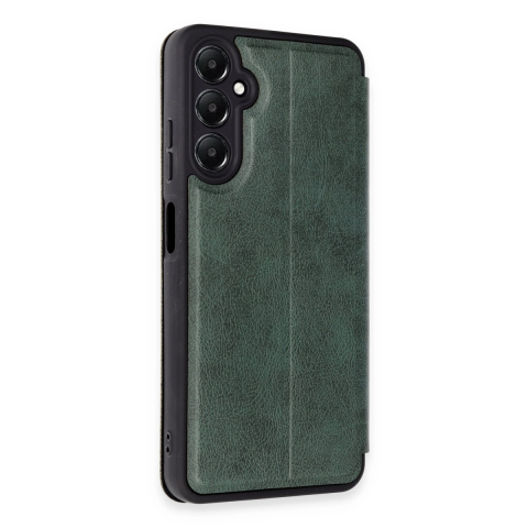 Samsung Galaxy A55 5g Kılıf Flip Cover - Koyu Yeşil