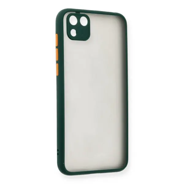 Huawei Y5P Kılıf Montreal Silikon Kapak - Yeşil