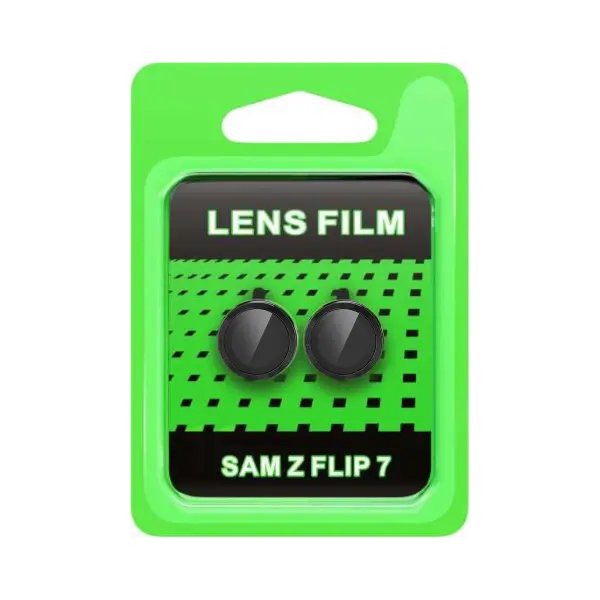 Samsung Galaxy Z Flip 7 Raze Metal Kamera Lens - Siyah