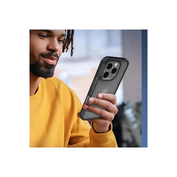 Apple iPhone 16 Pro Kılıf Elegant Kapak - Pudra