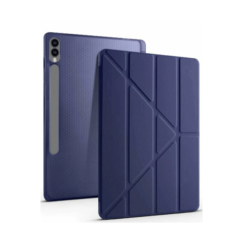 Samsung Galaxy X610 Tab S9 Fe Plus 12.4 Kılıf Kalemlikli Mars Tablet Kılıfı - Lacivert