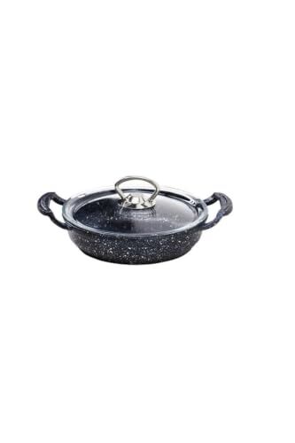 3286 4 Parça 18+22 Cm Döküm Omlet Sahan Seti, Siyah