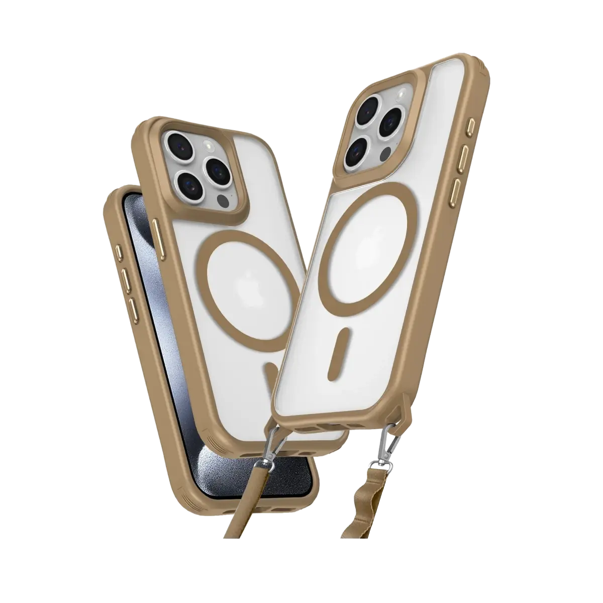 Apple iPhone 14 Pro Max Kılıf Enka Magsafe Silikon Kılıf - Desert