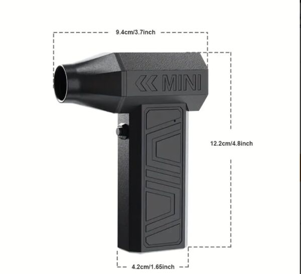 Mini Turbo Jet Fan, 130000rpm Yüksek Hızlı Güçlü Jet Fan Üfleyici, 2 Adet Başlık