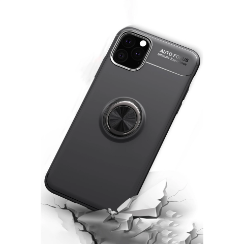 Apple İphone 11 Pro Kılıf Range Yüzüklü Silikon - Kırmızı