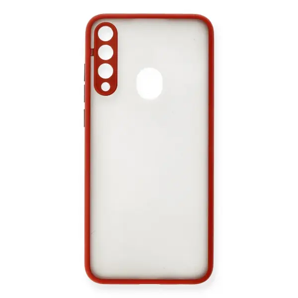Huawei Y6P Kılıf Montreal Silikon Kapak - Kırmızı
