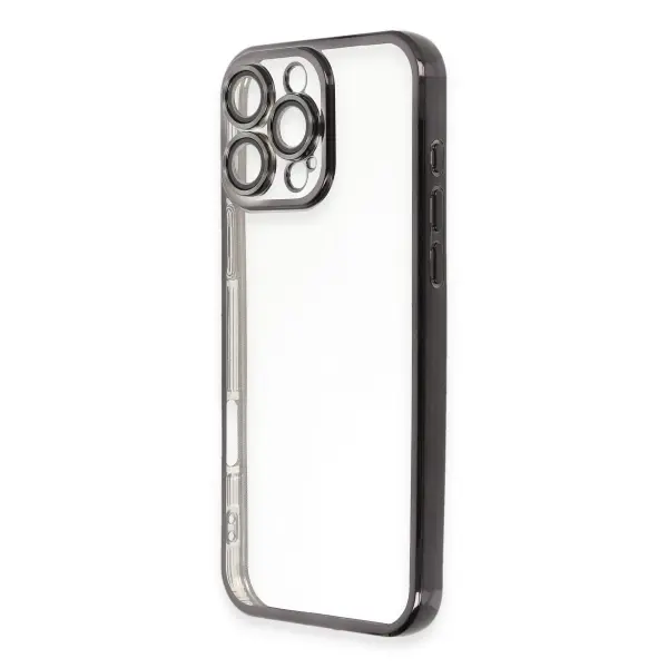 Apple iPhone 16 Pro Kılıf Razer Lensli Silikon - Siyah