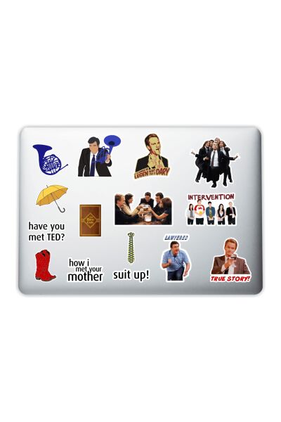 How I Met Your Mother temalı sticker seti 007; laptop, notebook, tablet ve telefon için