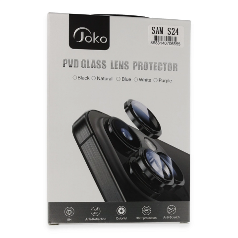 Joko Samsung Galaxy S24 Pvd Metal Kamera Lens - Siyah