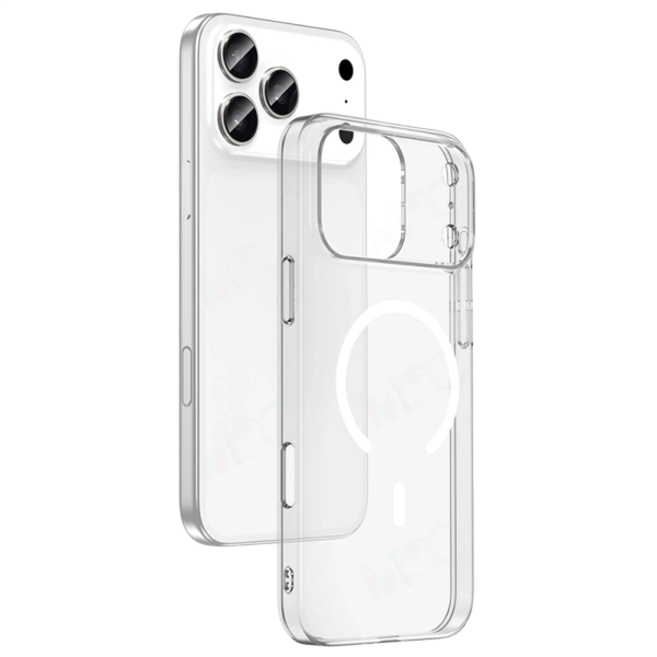 Newface Apple İphone 18 Pro Max Combo Sert Şeffaf Magsafe Kapak - Şeffaf