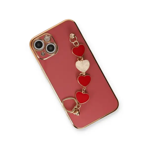 Apple iPhone 14 Plus Kılıf Esila Silikon - Kırmızı