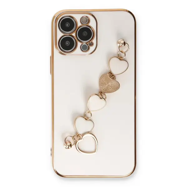 Apple iPhone 13 Pro Max Kılıf Esila Silikon - Beyaz