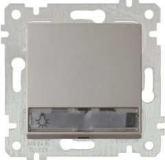 Mutlusan Rita Mek Tuş Işıklı Etiketli Çağırma 220V Titanyum 2200 419 0283