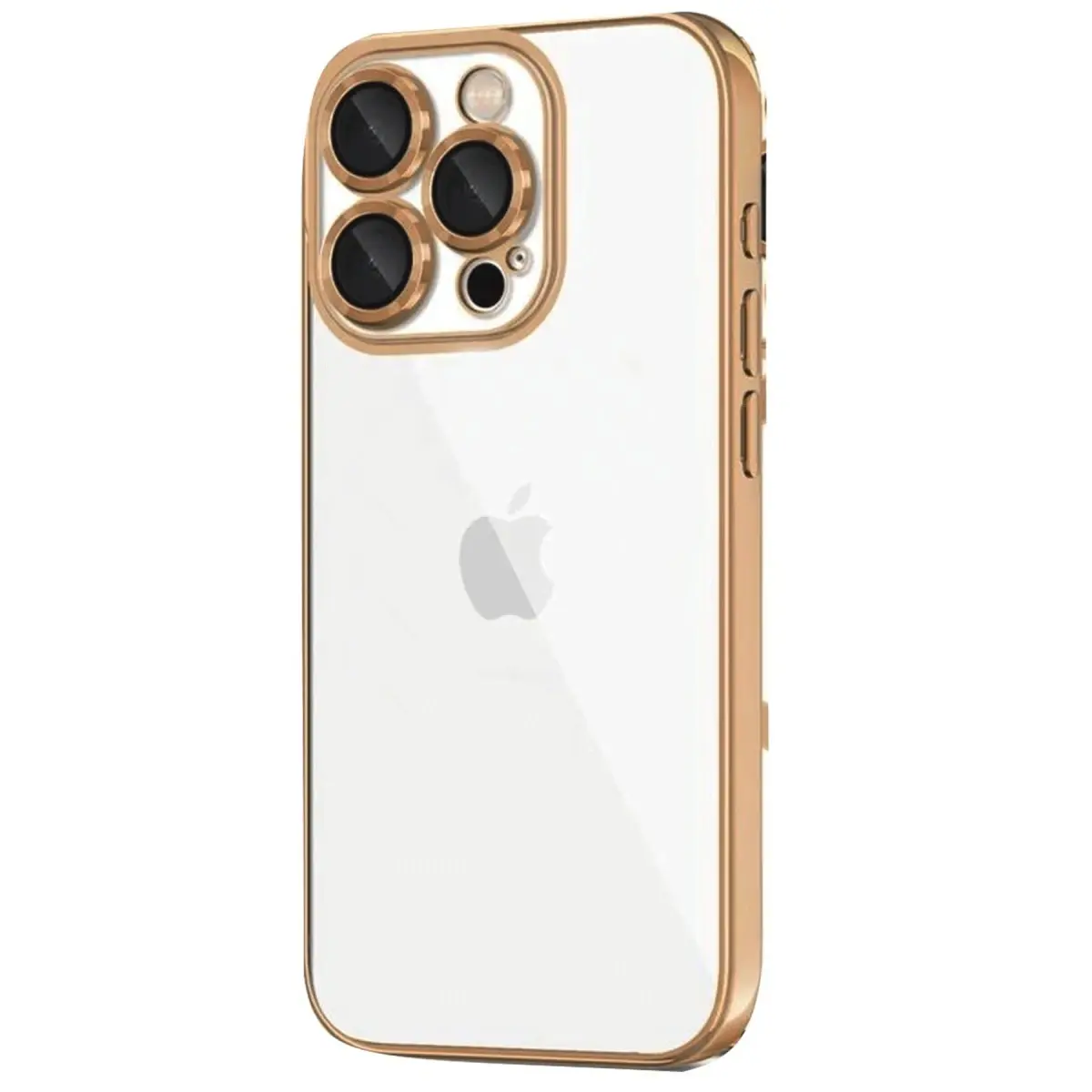 Apple iPhone 16 Pro Kılıf Razer Lensli Silikon - Desert