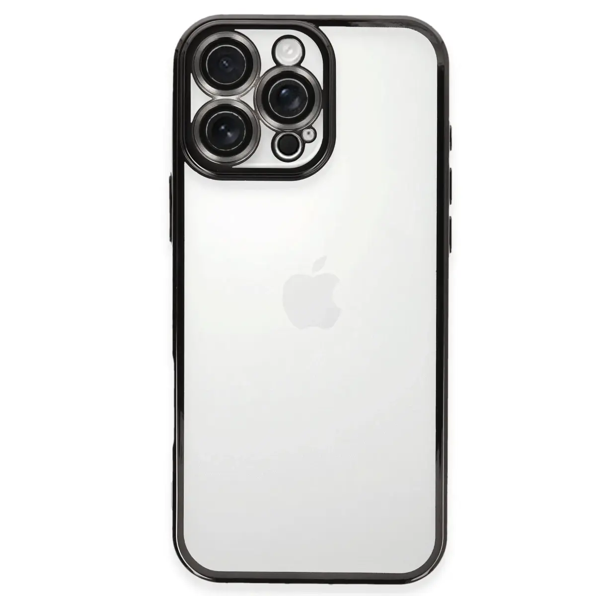 Apple iPhone 16 Pro Max Kılıf Razer Lensli Silikon - Siyah