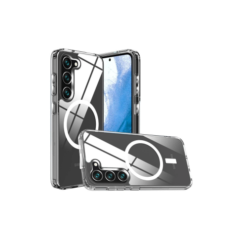 Samsung Galaxy S23 Plus Kılıf Magneticsafe Şeffaf Silikon - Şeffaf