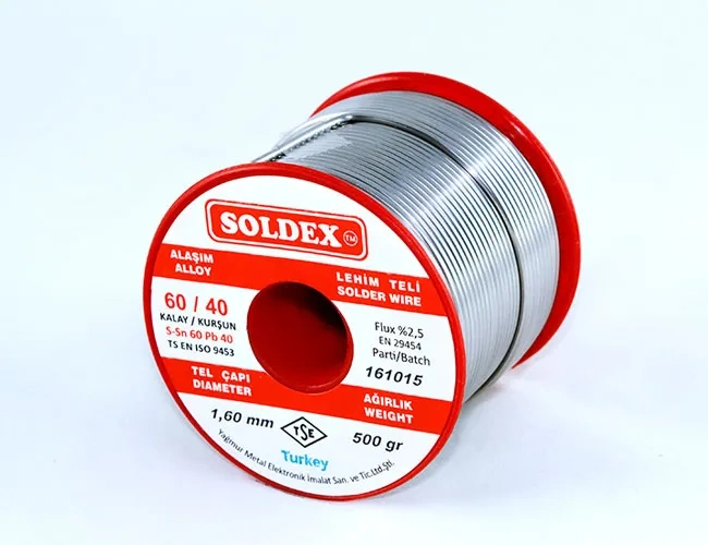 60-40 Lehim Teli 500 Gr 1.6 Mm - Sn:60 / Pb:40