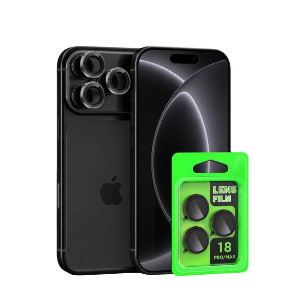 Newface Apple İphone 18 Pro Max Raze Metal Kamera Lens - Siyah