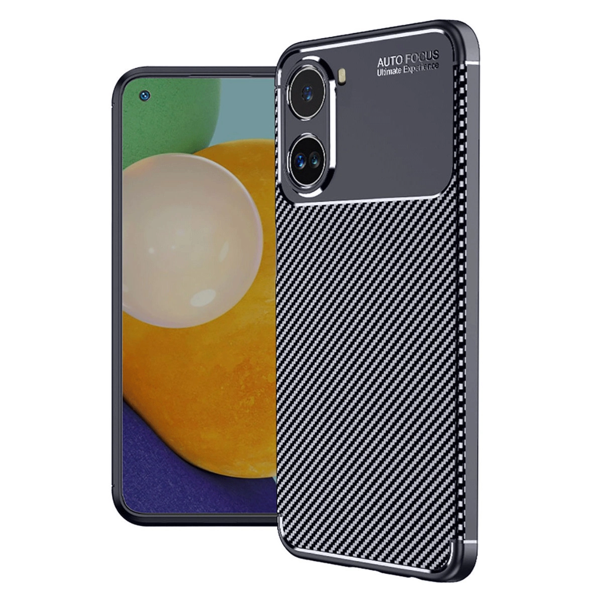 Xiaomi Poco X7 Pro Kılıf Auto Focus Karbon Kapak - Lacivert