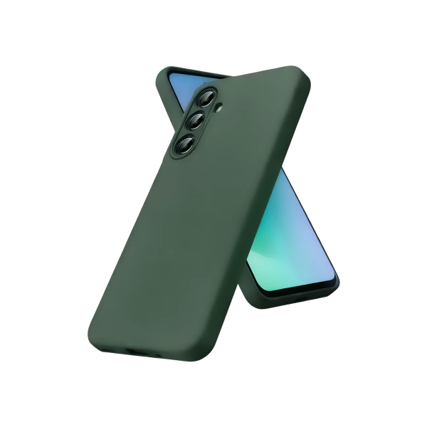 Newface Samsung Galaxy S26 Fe Nano İçi Kadife Silikon - Koyu Yeşil