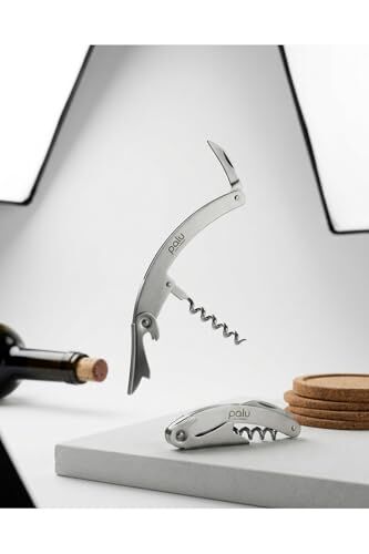 Paslanmaz Çelik Tirbuşon Şarap ve Şişe Açacağı, Metal Aparat