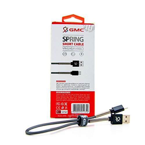 Mikro Uç USB Yaylı Kısa USB Kablo