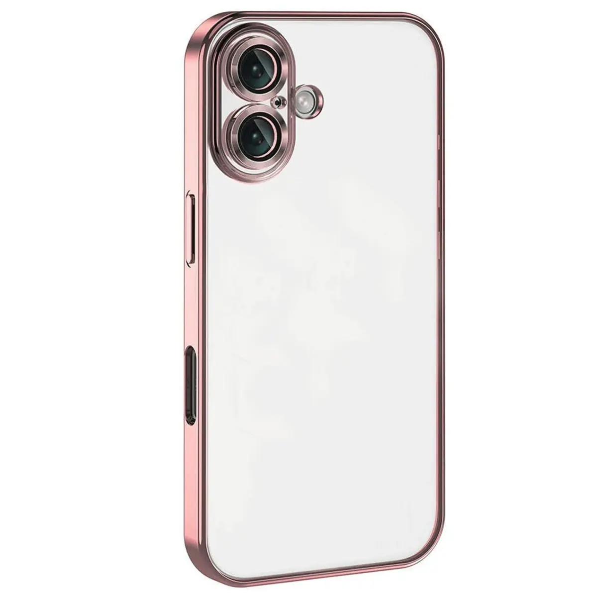 Apple iPhone 16 Plus Kılıf Razer Lensli Silikon - Pembe