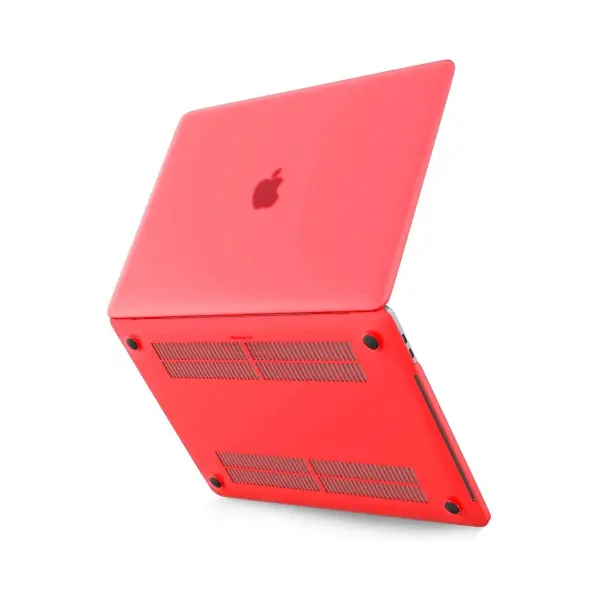 Apple Macbook Pro 13 2020 Macbook Buzlu Kapak - Kırmızı